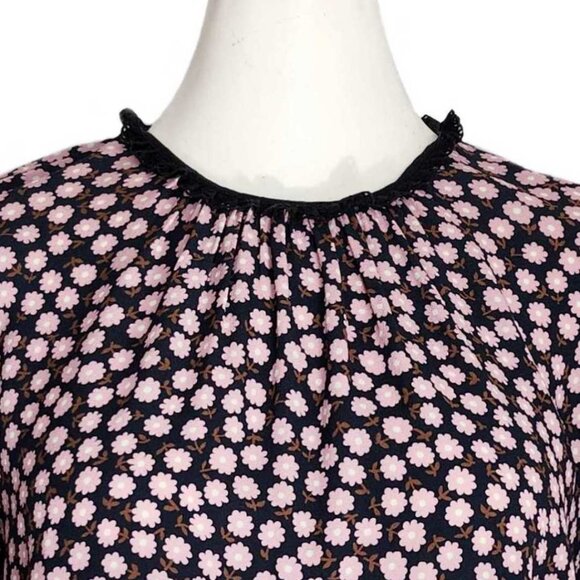 MIU MIU NAVY FLOWER PRINT TOP (40) - Picture 10 of 11